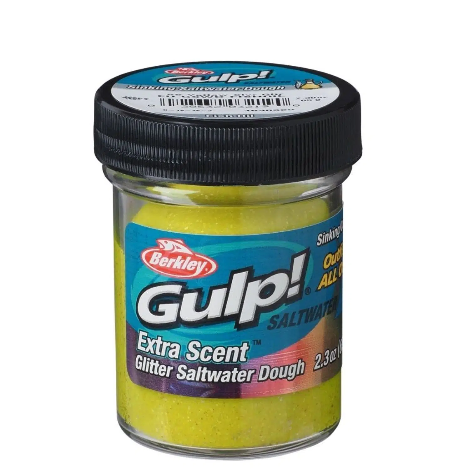 Berkley PowerBait Extra Scent Saltwater Hamur - FISHOIL-YELLOW SILVER