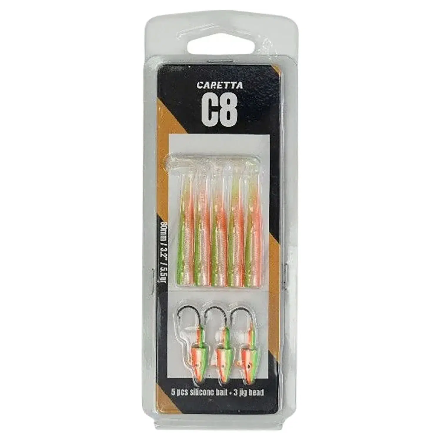 Caretta C8 8cm 5.5gr 5+3 Silikon Yem - Complex