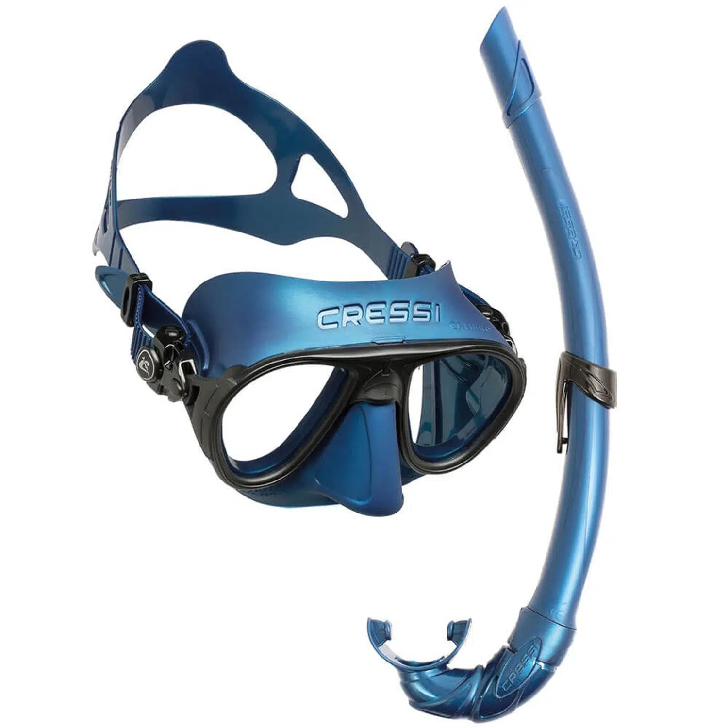 Cressi Calibro Maske Corsica Şnorkel Seti - BLUE