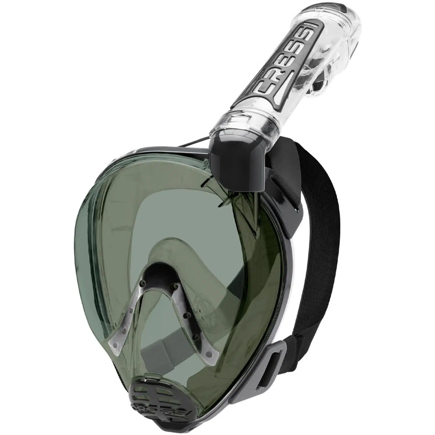 Cressi Duke Tam Yüz Maske - CLEAR-BLACK-SMOKED LENS
