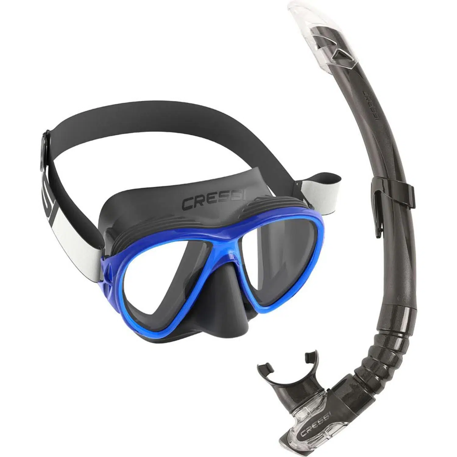 Cressi Fiji Maske - Gamma Şnorkel Set - BLACK/BLUE