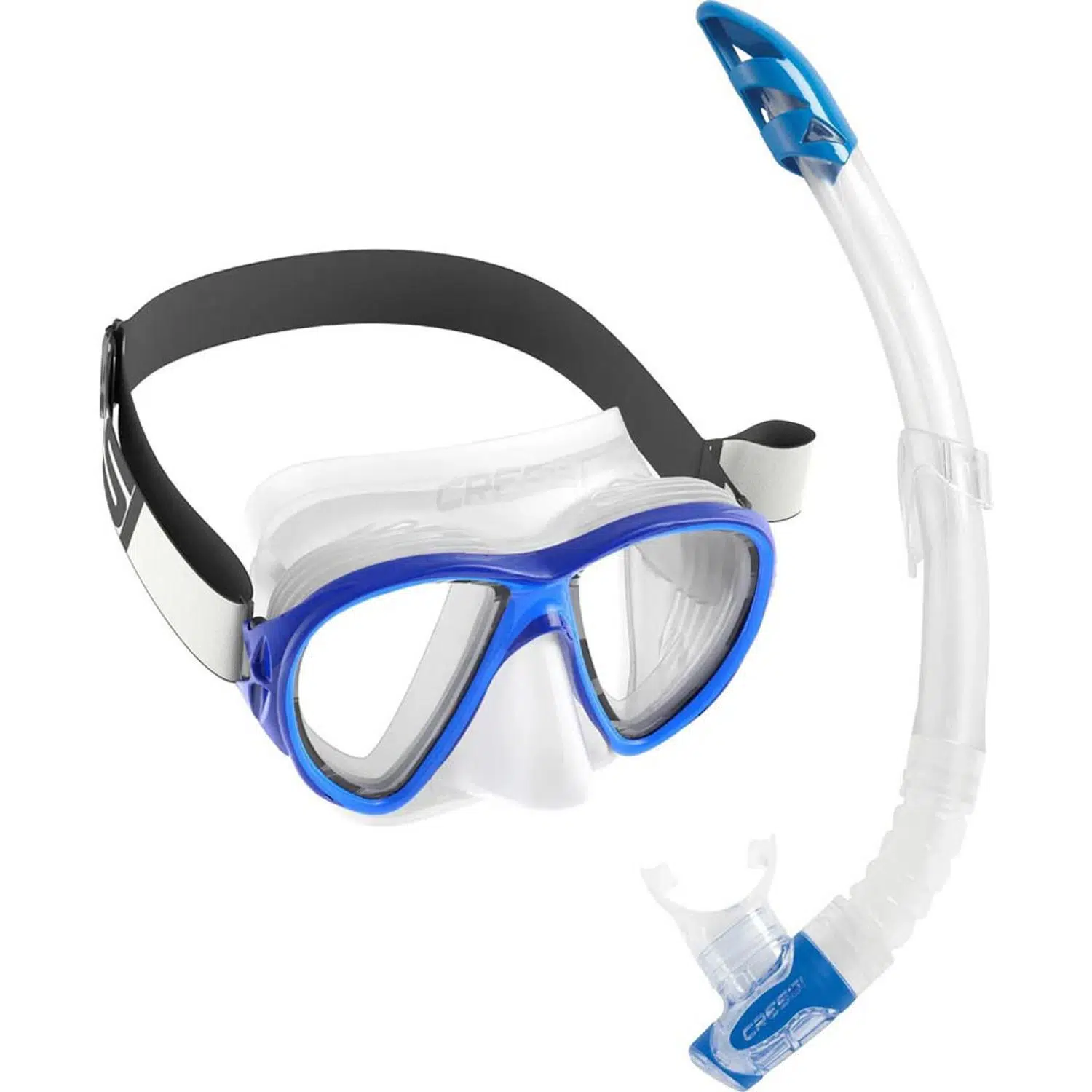 Cressi Fiji Maske - Gamma Şnorkel Set - CLEAR/BLUE