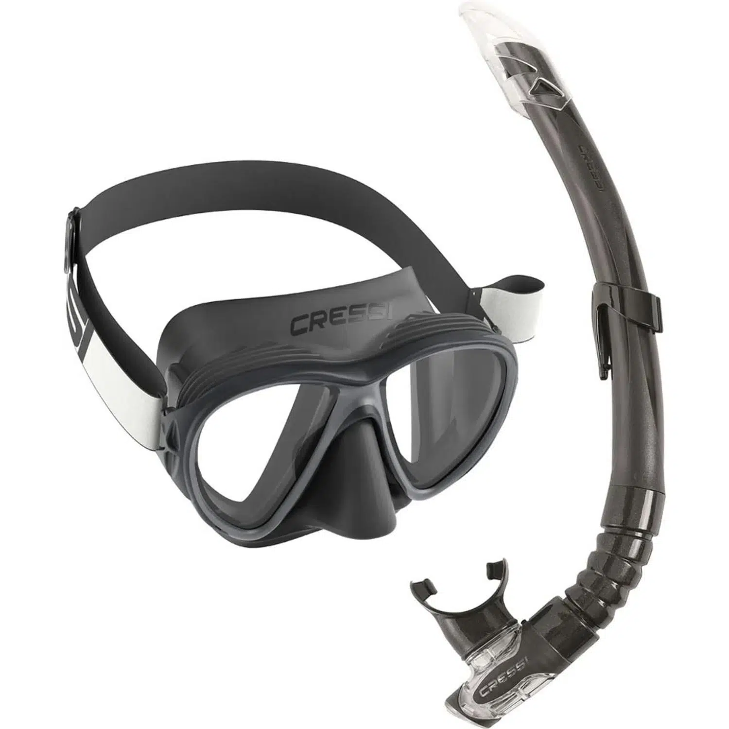 Cressi Fiji Maske - Gamma Şnorkel Set - BLACK/BLACK
