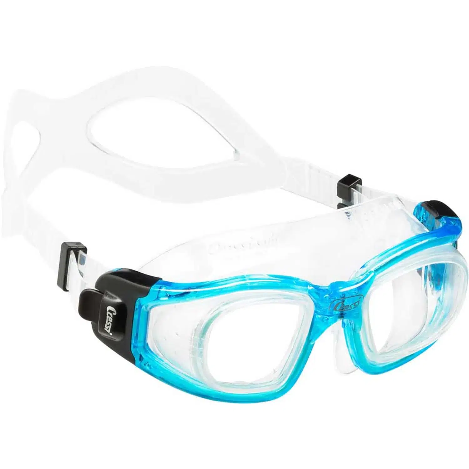 Cressi Galileo Kauçuk Deniz Gözlüğü - CLEAR/AQUAMARINE