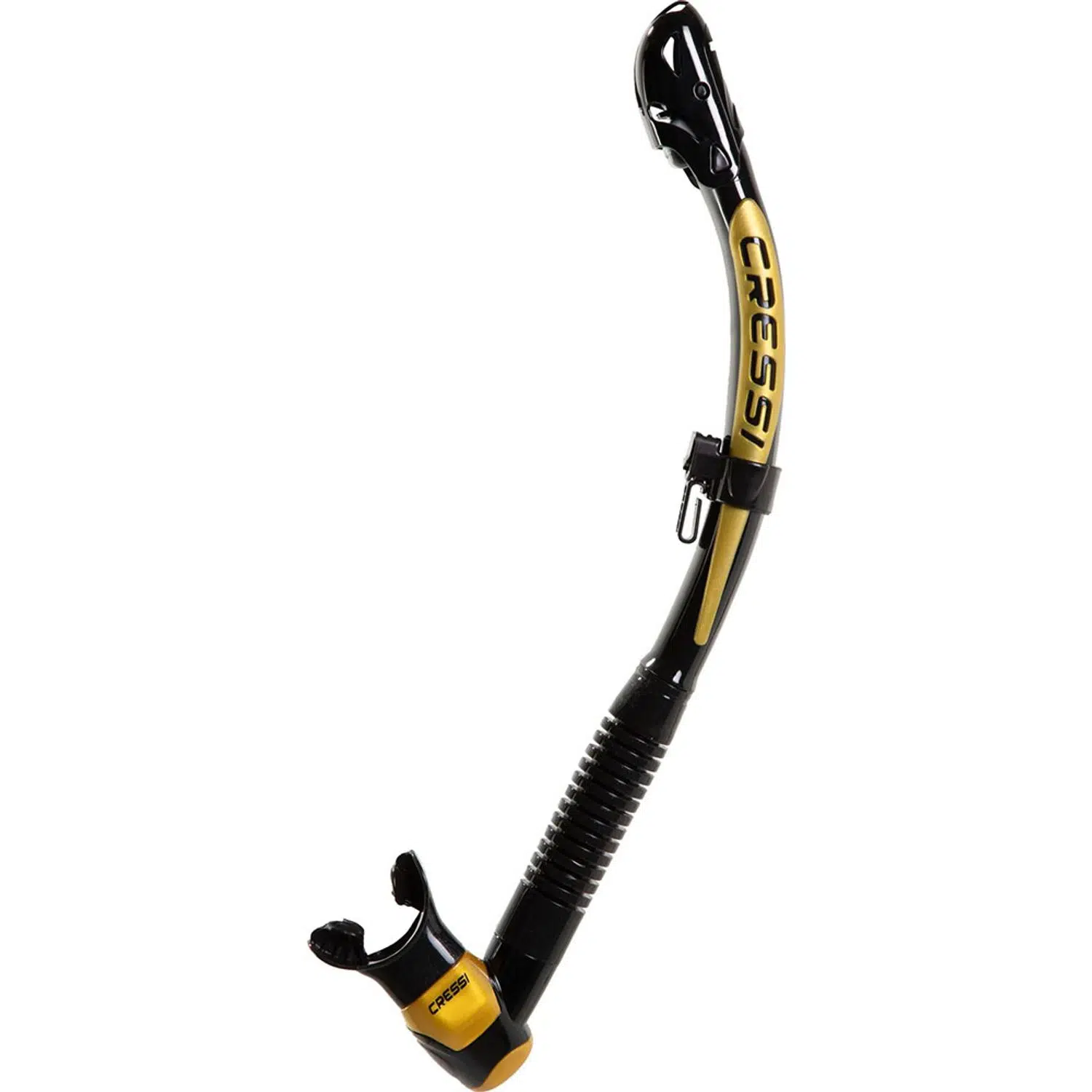 Cressi Itaca Ultra Dry Şnorkel - BLACK/GOLD