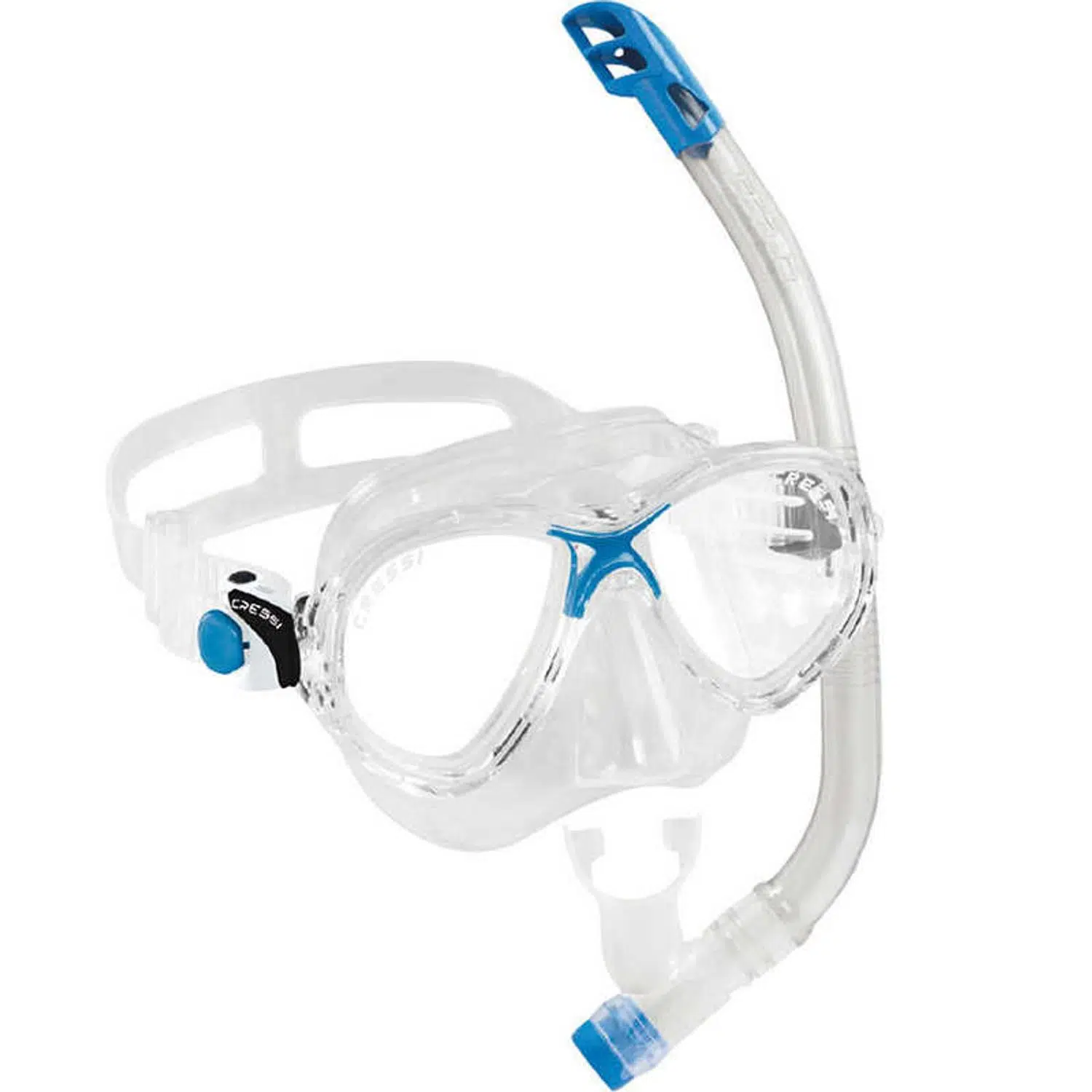 Cressi Junior Marea Maske Top Şnorkel Seti - CLEAR-BLUE