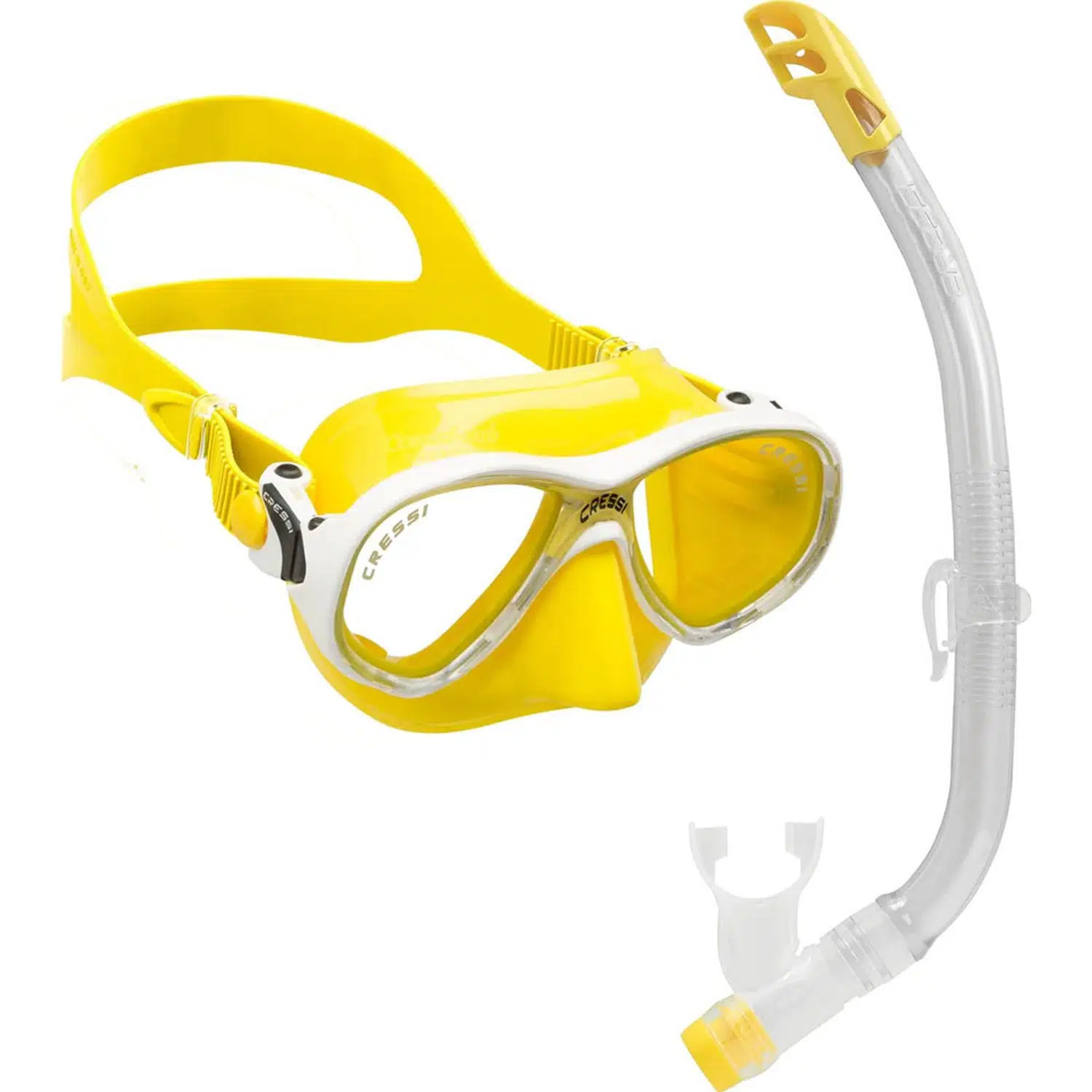 Cressi Junior Marea Maske Top Şnorkel Seti - YELLOW