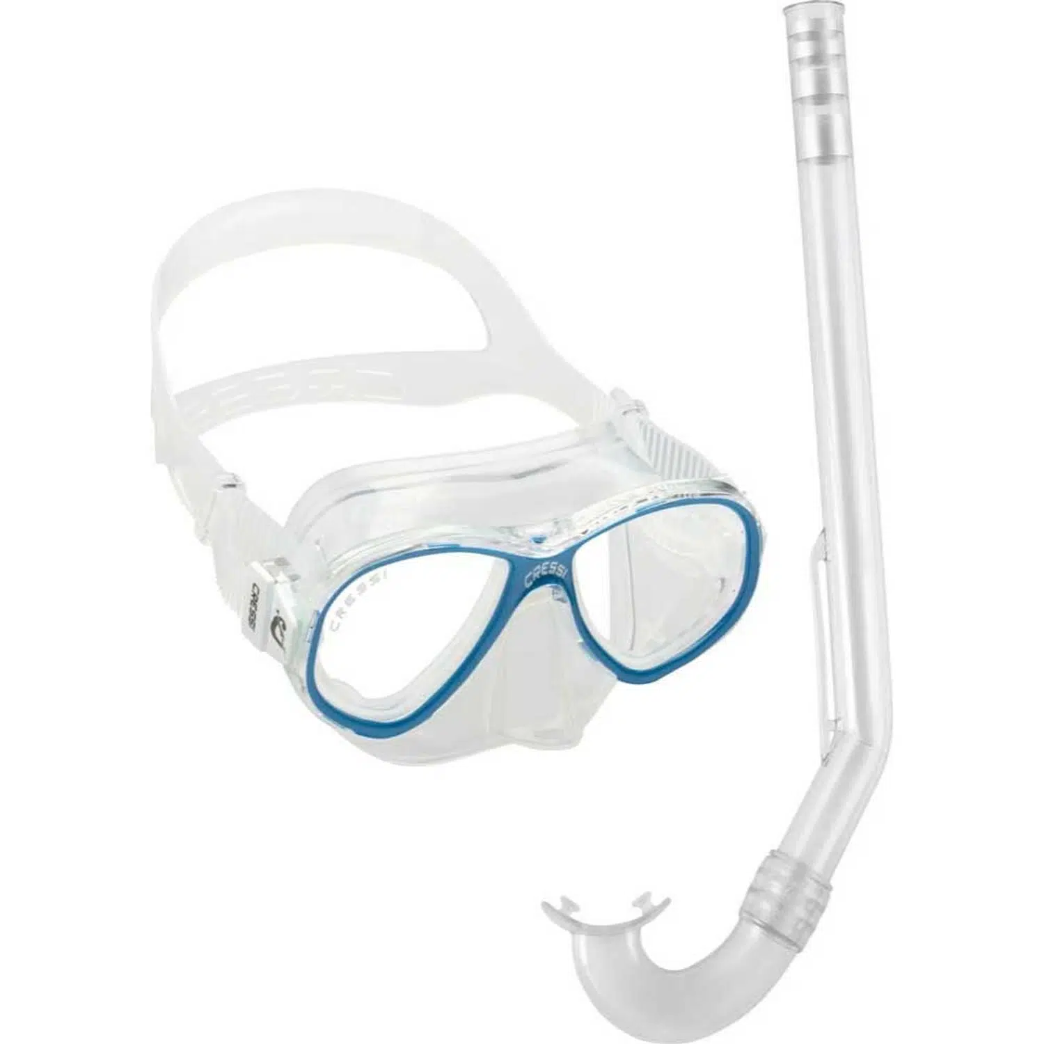 Cressi Junior Perla Maske - Mini Gringo Şnorkel Set - CLEAR/BLUE