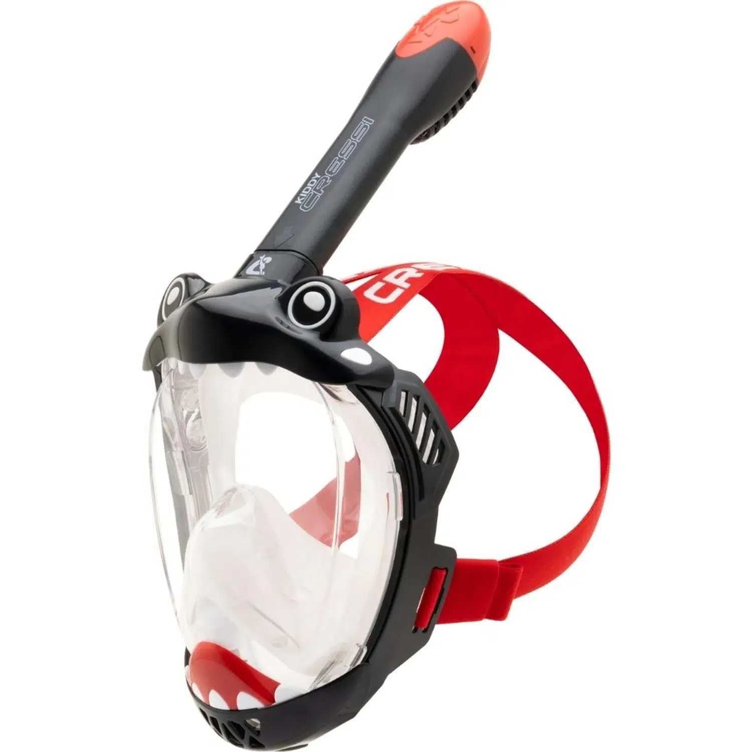 Cressi Kiddy Çocuk Dalış Maskesi - BLACK-CLEAR-RED
