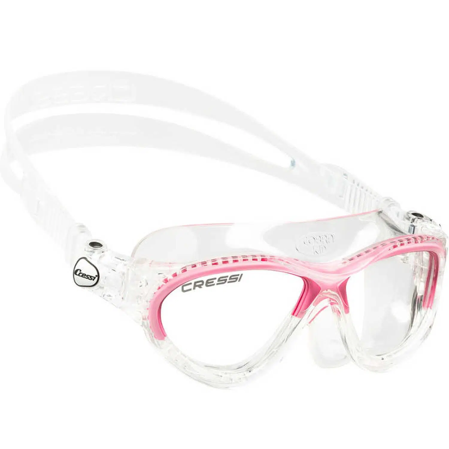 Cressi Mini Cobra Silikon Deniz Gözlüğü - CLEAR-CLEAR-PINK