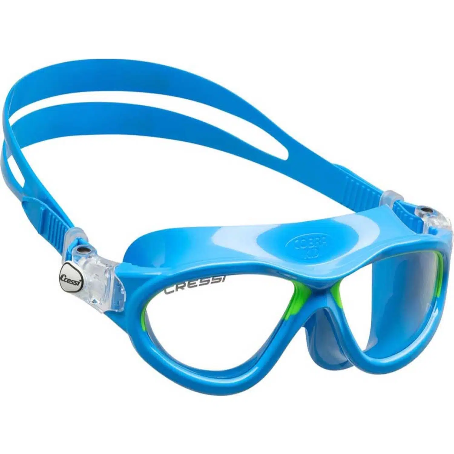 Cressi Mini Cobra Silikon Deniz Gözlüğü - AZURE-LIME
