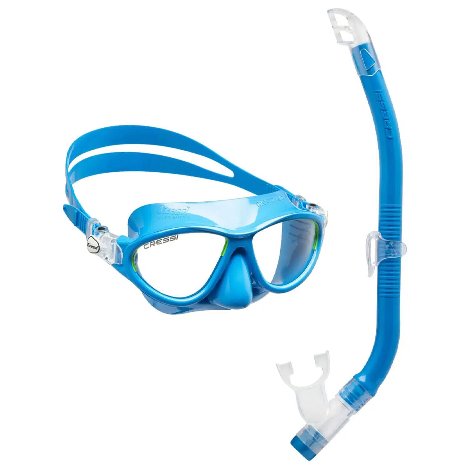 Cressi Moon Maske - Top Şnorkel Çocuk Seti - BLUE/LIME