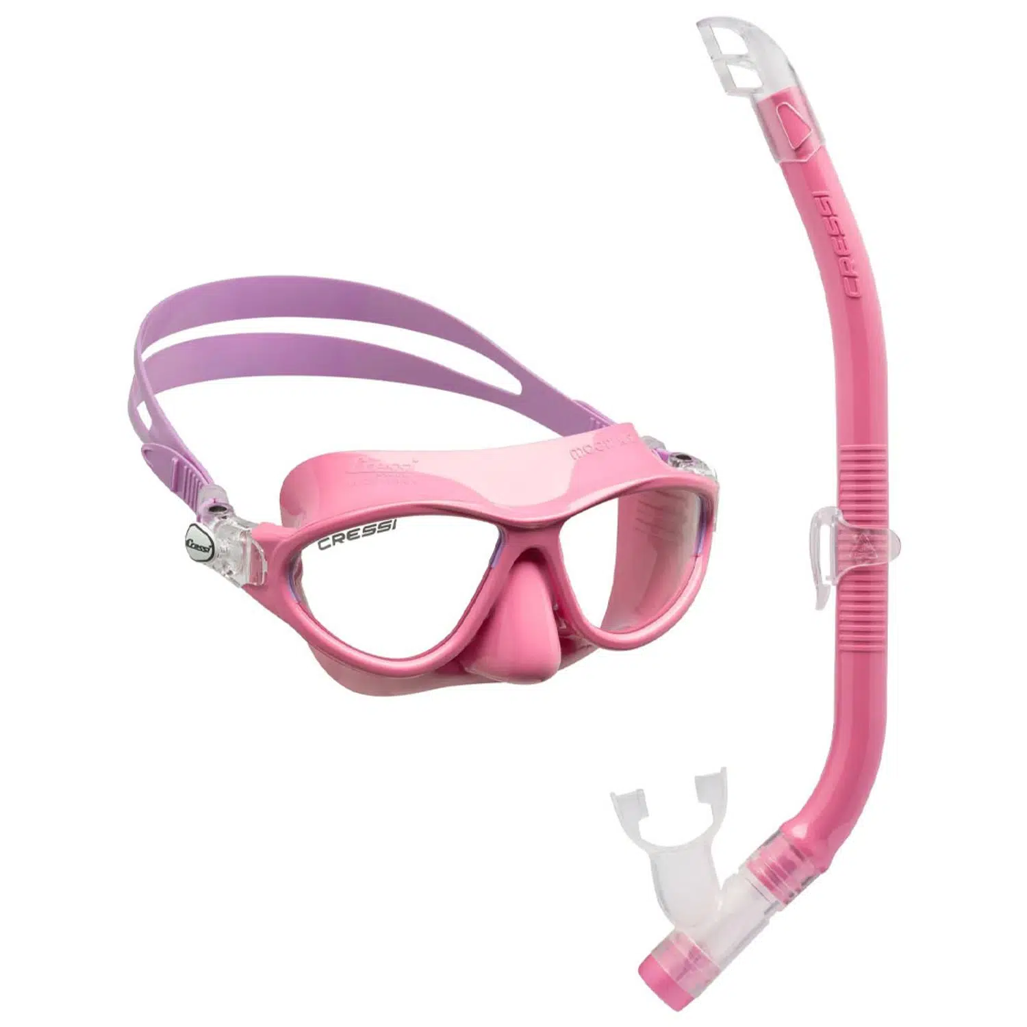 Cressi Moon Maske - Top Şnorkel Çocuk Seti - PINK/LILAC