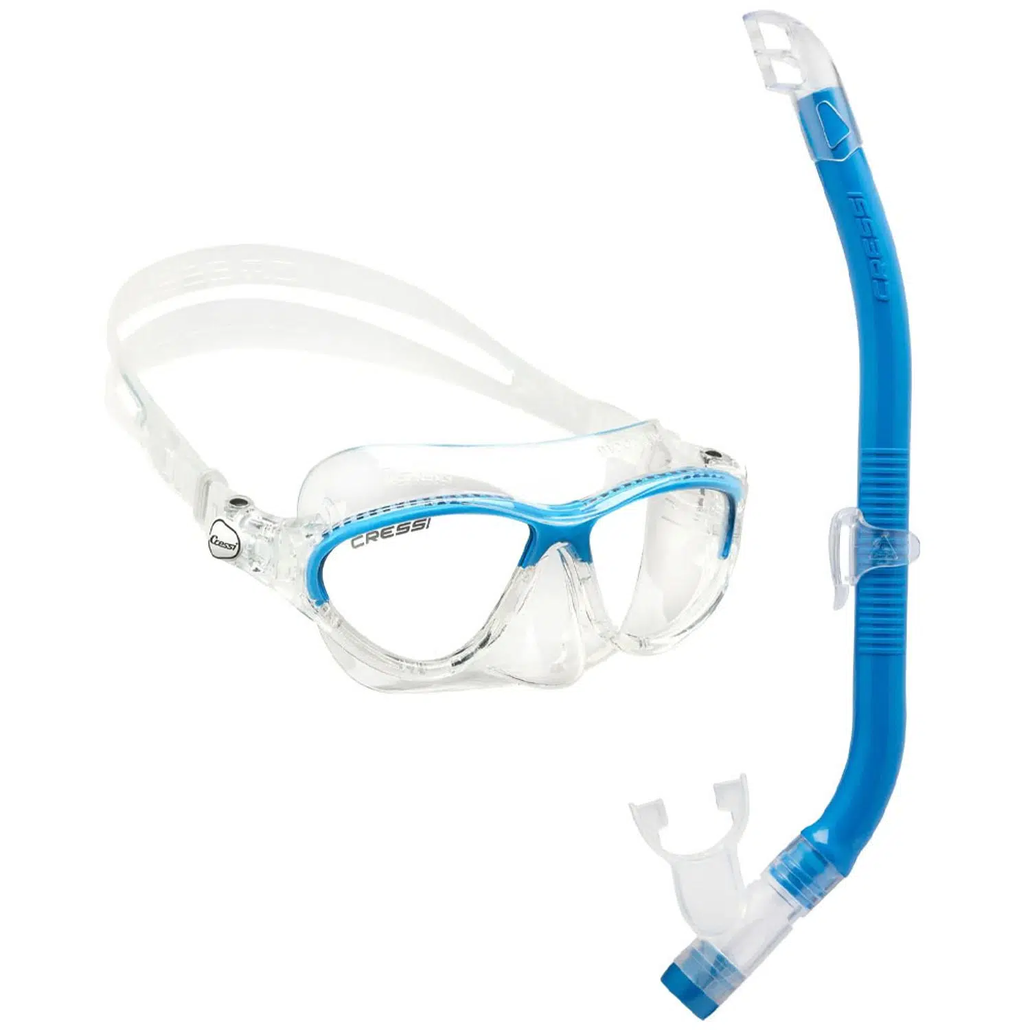 Cressi Moon Maske - Top Şnorkel Çocuk Seti - BLUE