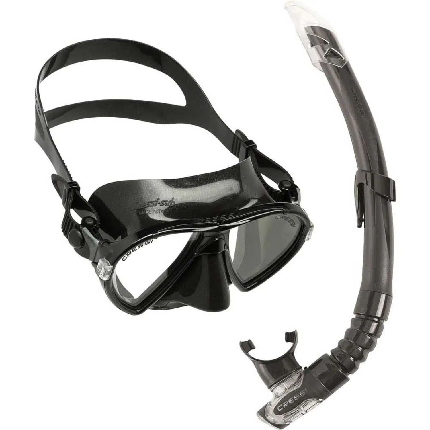 Cressi Ocean Maske Gamma Şnorkel Set - BLACK