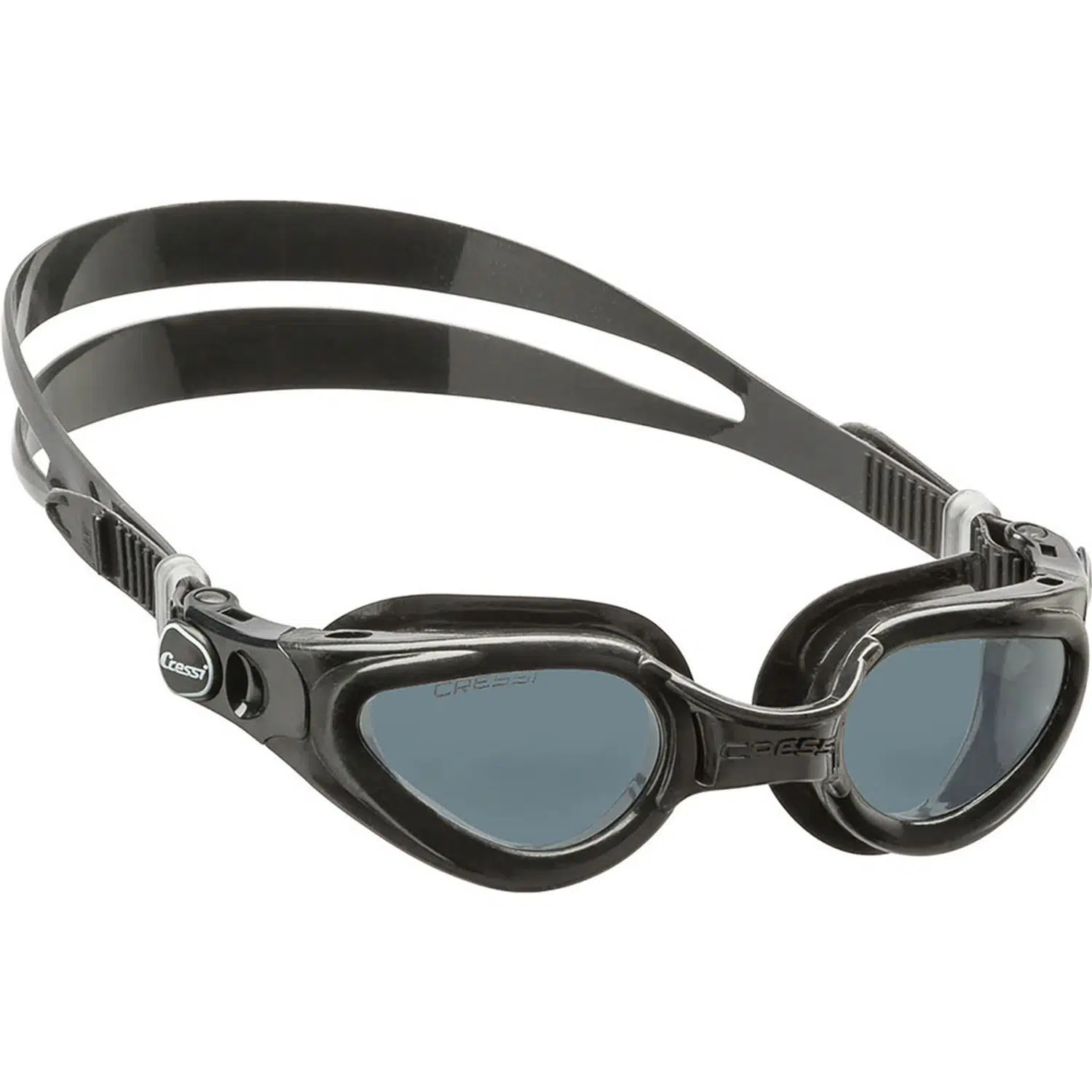 Cressi Right Kauçuk Deniz Gözlüğü - BLACK-SMOKED LENS