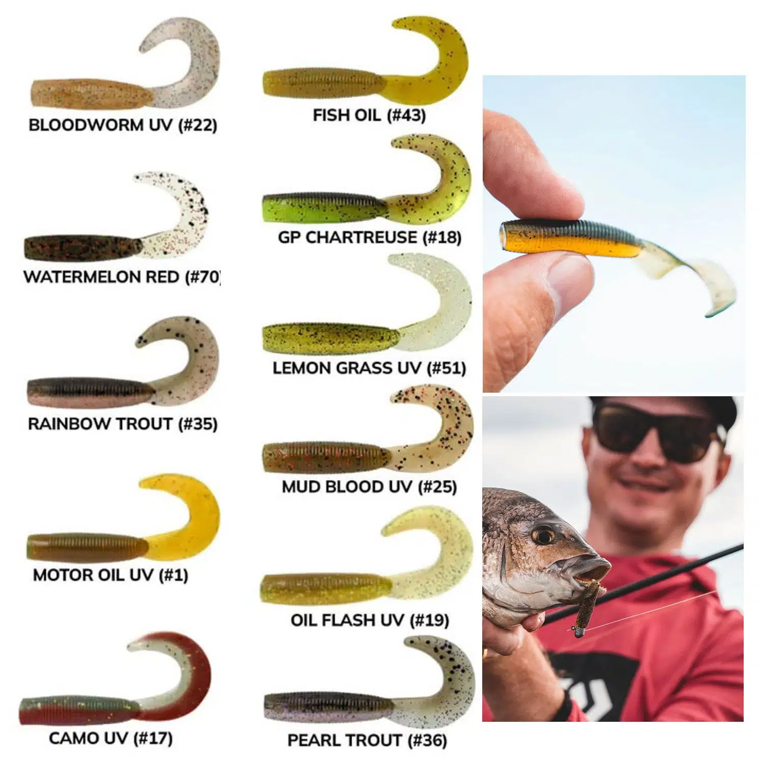 Daiwa Bait Junkie Grub 6.35cm 8 Adet Silikon Orak Kuyruk Yem
