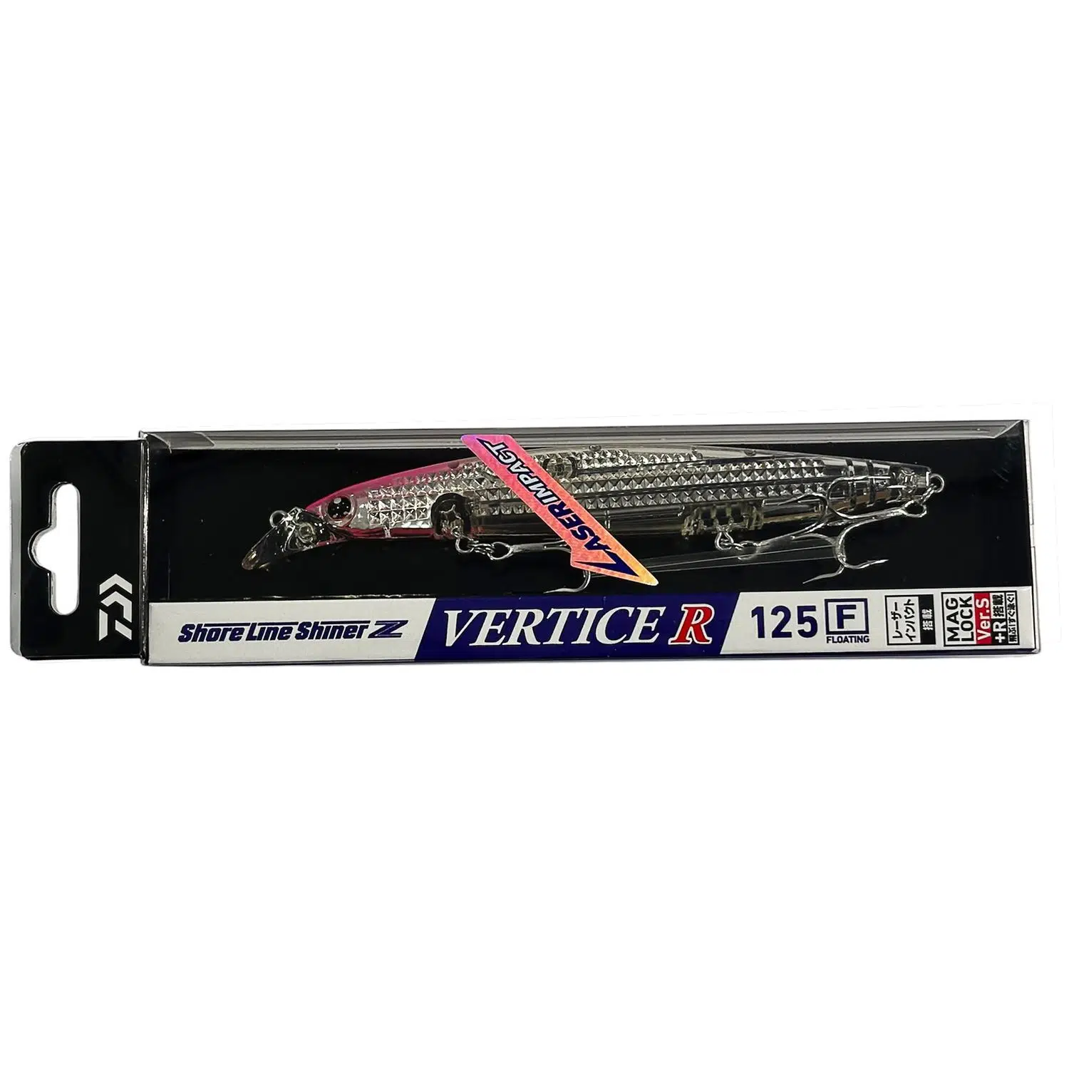 Daiwa Shore Line Shiner Z Vertice R Laser İmpact 125F 12.5cm 20.5gr Maket Balık - Pink Head Laser