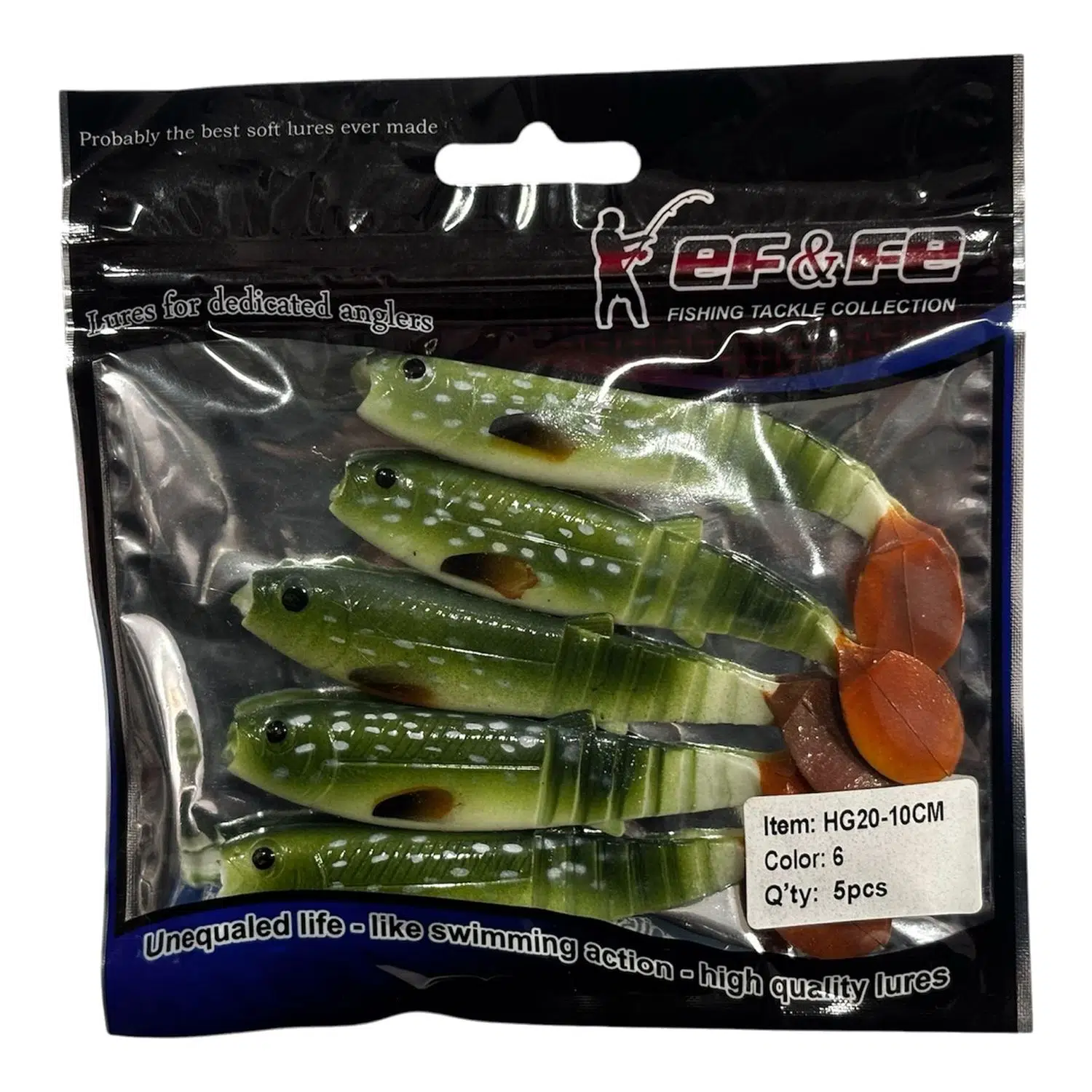 Effe Sasi Salmon 10cm 9gr 5 Adet Silikon Yem - 6