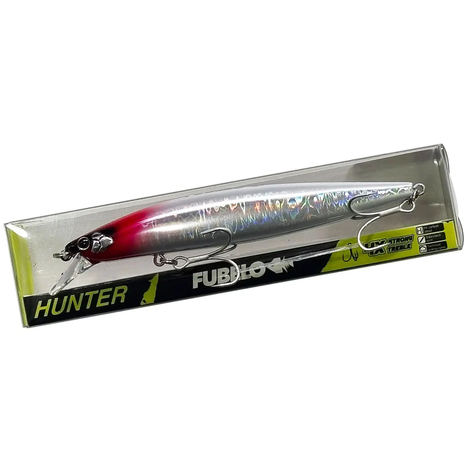 Fubelo Hunter 12cm 22gr Sinking Maket Balık - Kırmızı Kafa