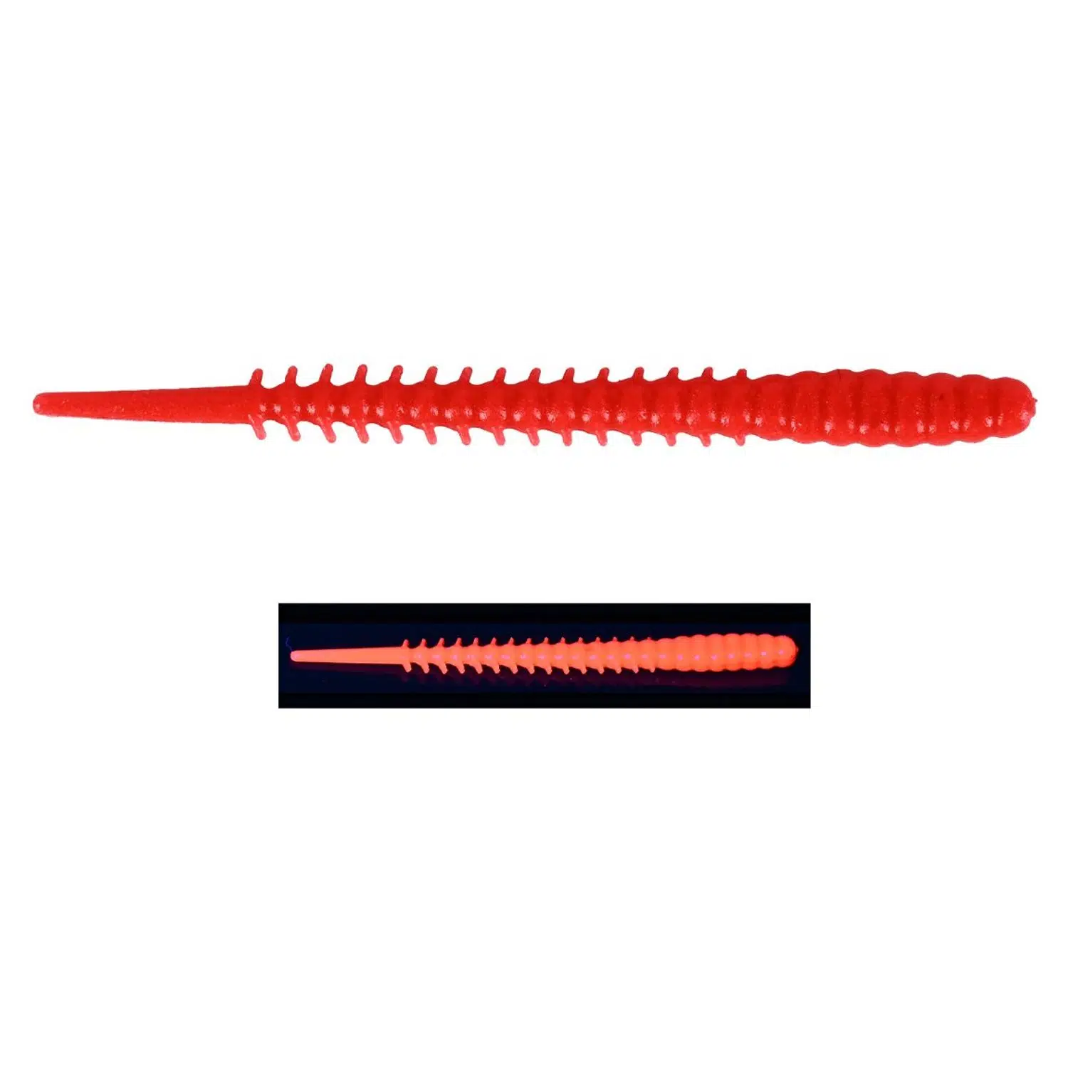 Fujin Bio Worm 6cm 18 Adet Floating Sıvılı Kokulu LRF Silikonu - Red UV