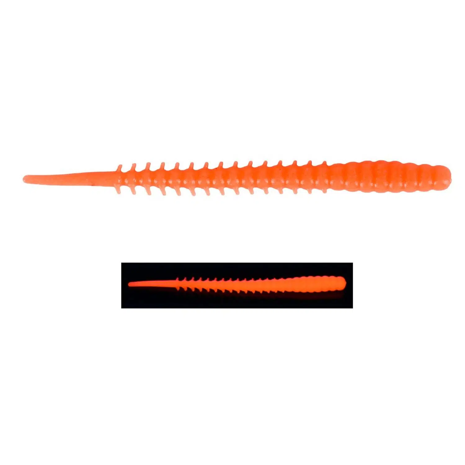 Fujin Bio Worm 6cm 18 Adet Floating Sıvılı Kokulu LRF Silikonu - Orange Fluo UV