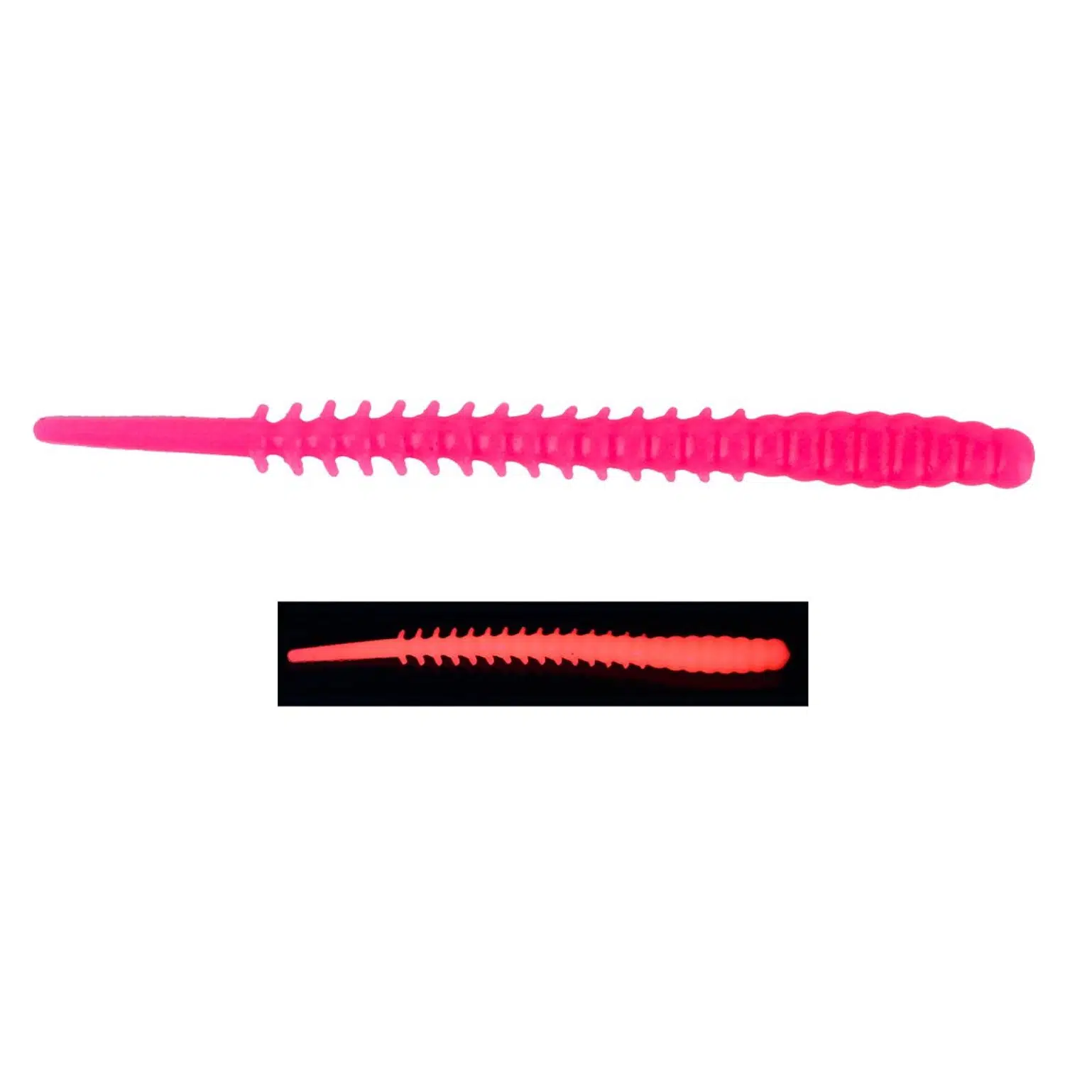Fujin Bio Worm 6cm 18 Adet Floating Sıvılı Kokulu LRF Silikonu - Pink Fluo UV
