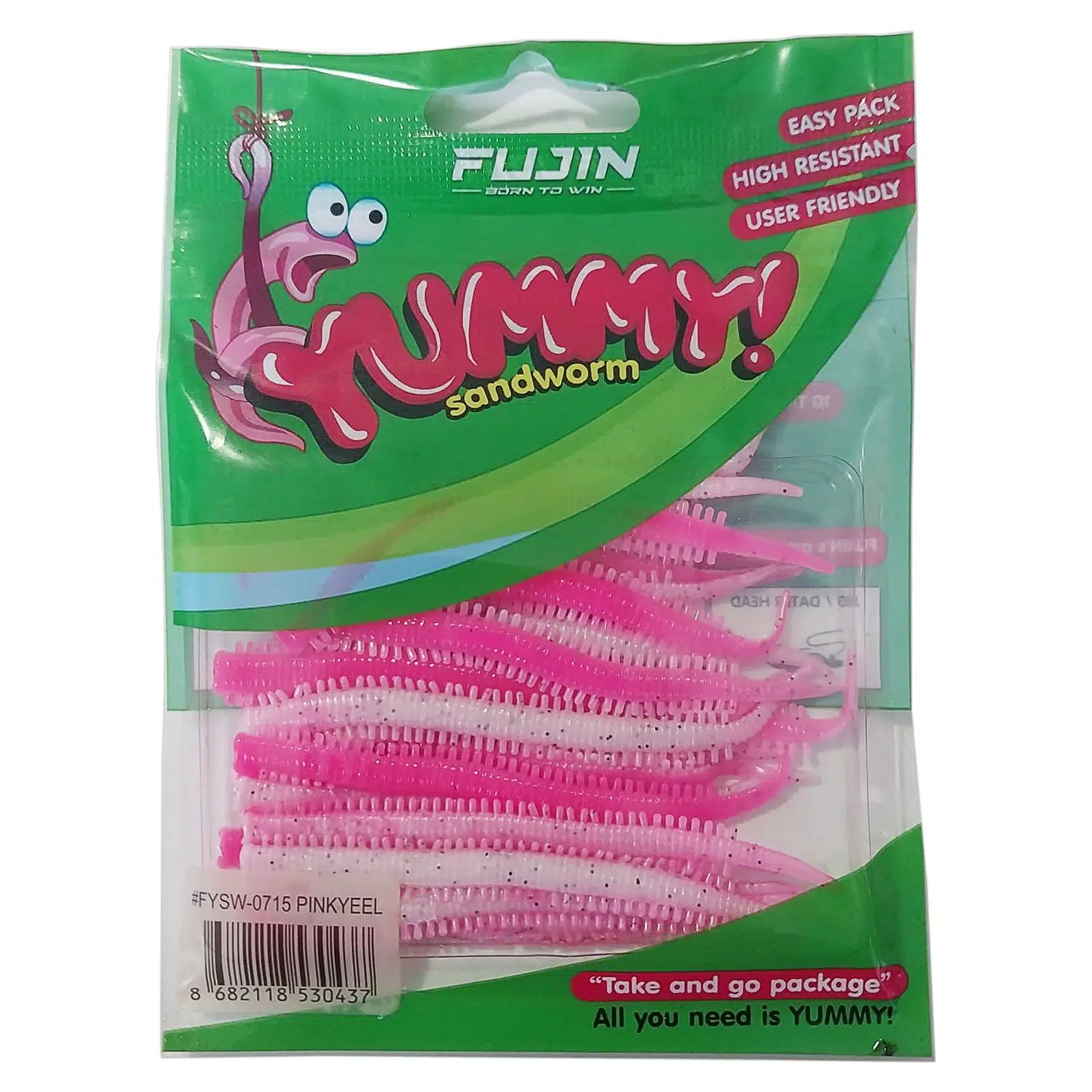 Fujin Yummy Sandworm 7cm LRF Silikonu - Pinkyeel