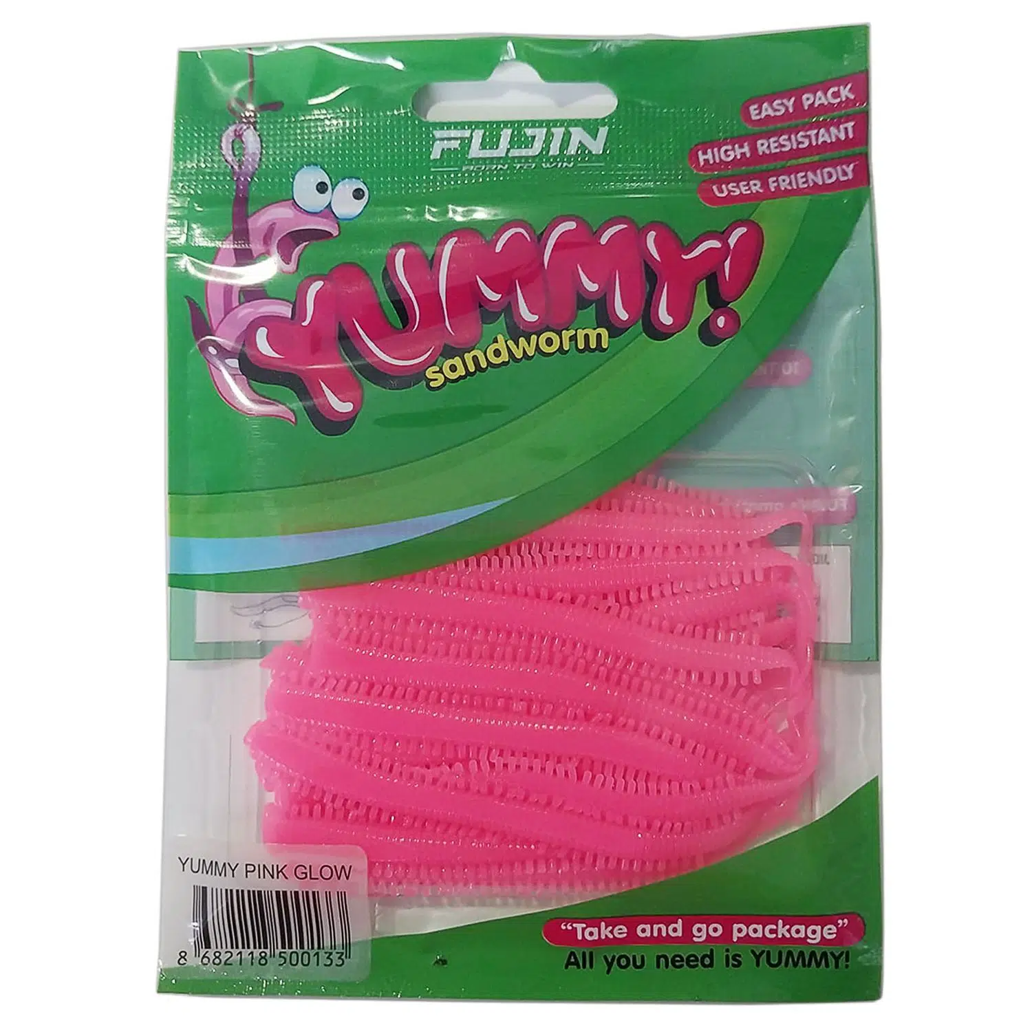 Fujin Yummy Sandworm 7cm LRF Silikonu - PINK GLOW