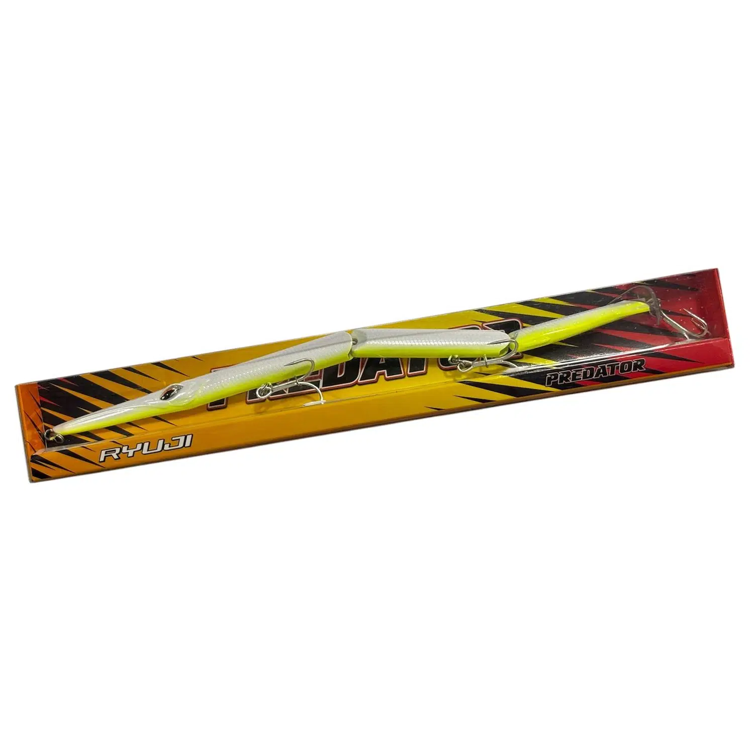 Ryuji Predator 25.5cm 30.6gr Sinking Maket Balık - White Glow